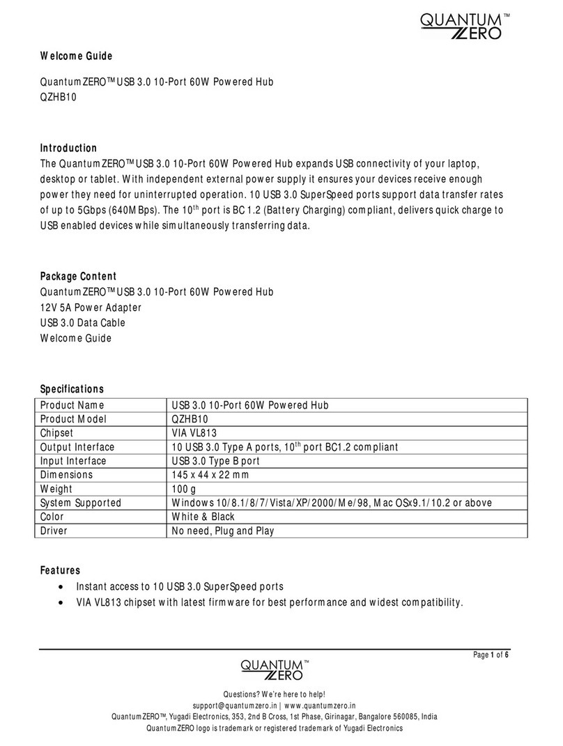 QuantumZERO QZHB10 Welcome guide
