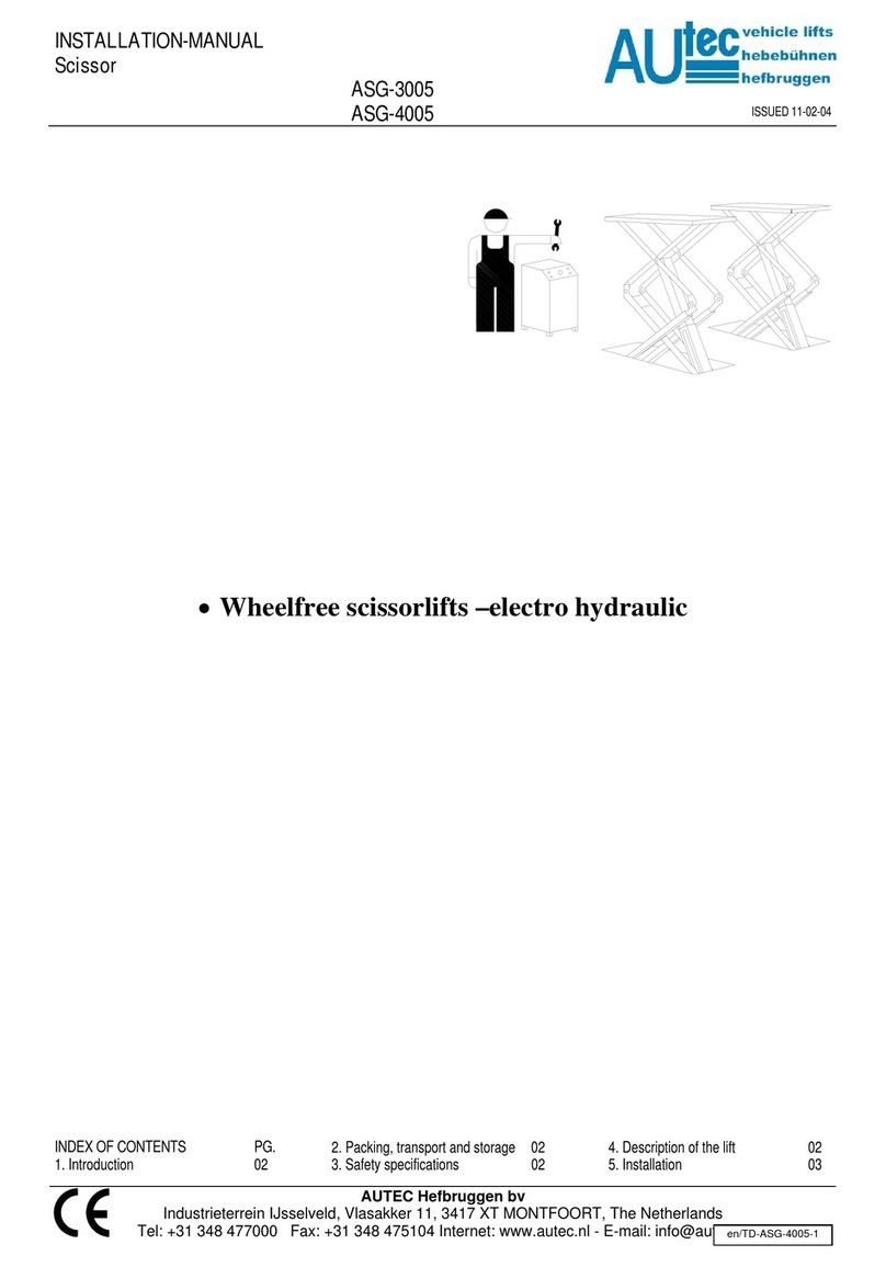 AUTEC ASG-3005 installation manual