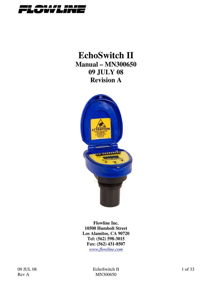 FlowLine EchoSwitch II LU77 Series manual