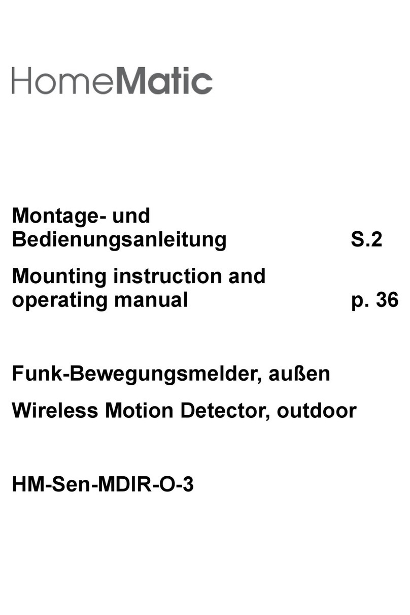 HomeMatic HM-Sen-MDIR-O-3 User manual