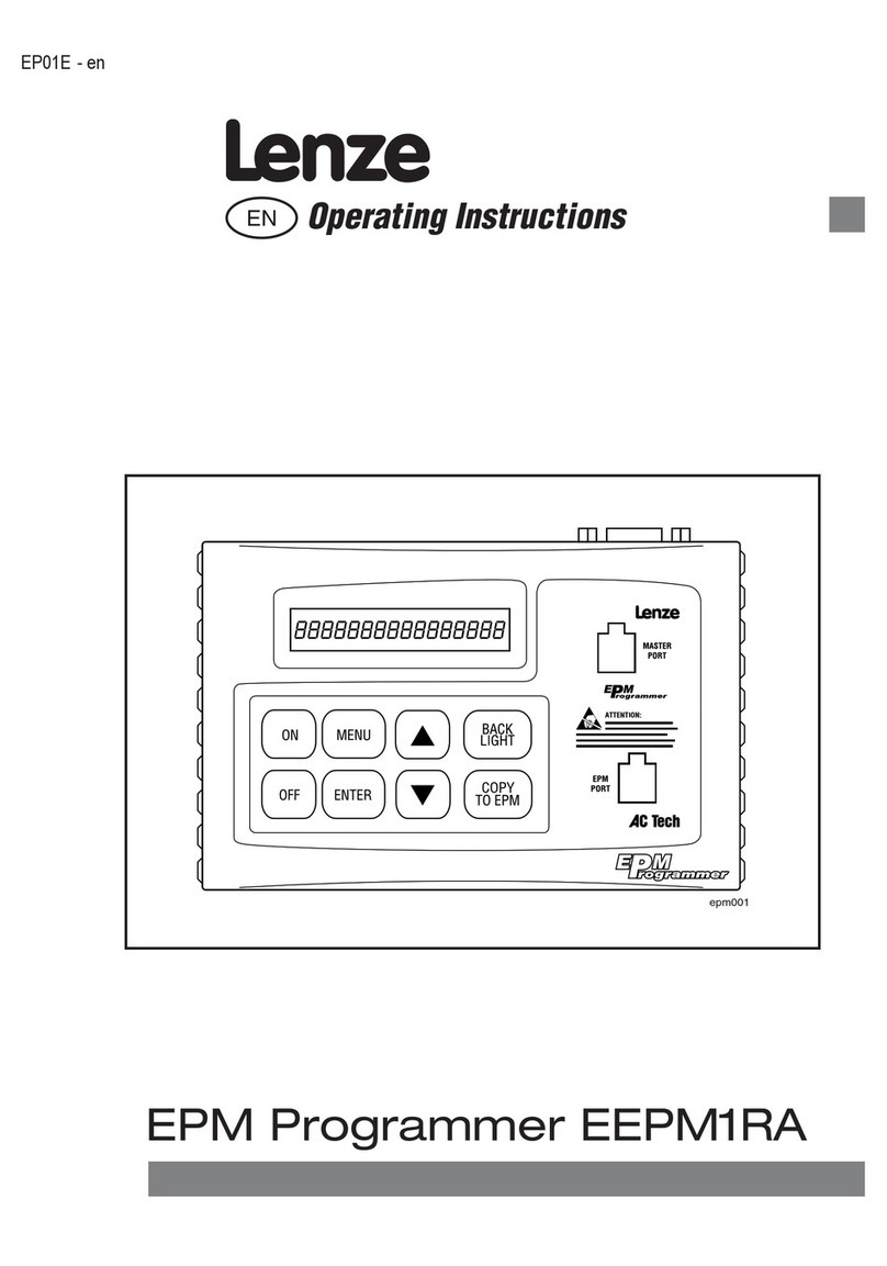 Lenze EPM Programmer EEPM1RA operating instructions