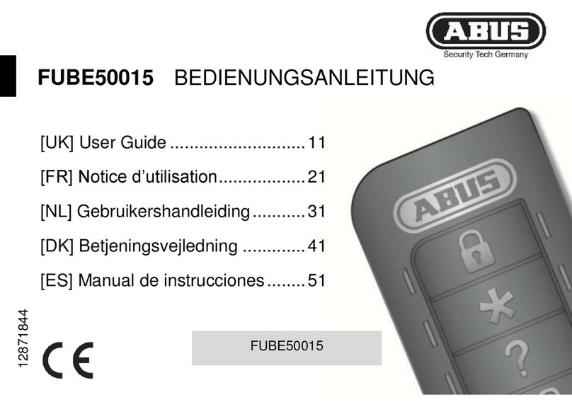 Abus FUBE50015 User manual Abus FUBE50015 User manual