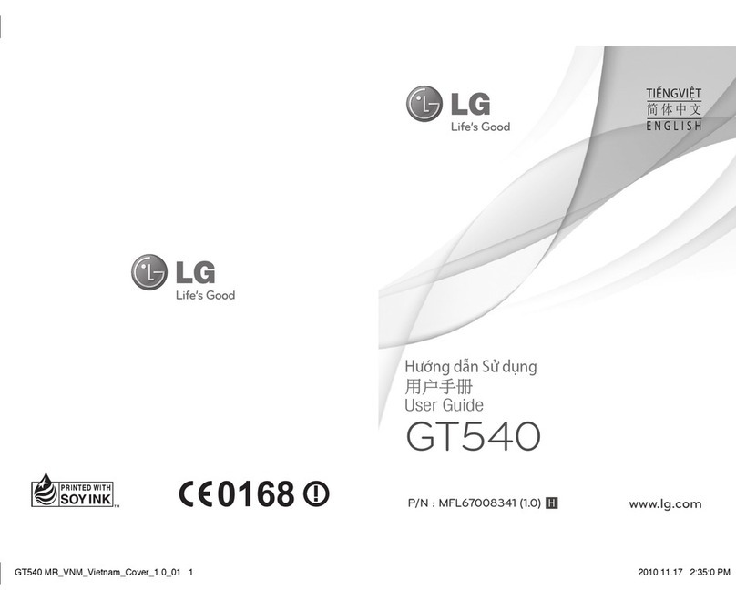 LG GT540 user guide