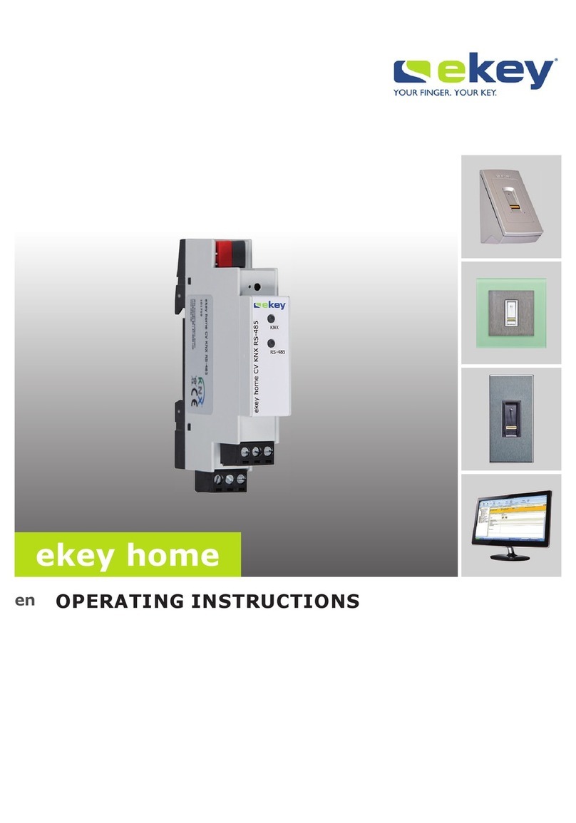eKey home KNX RS-485 operating instructions