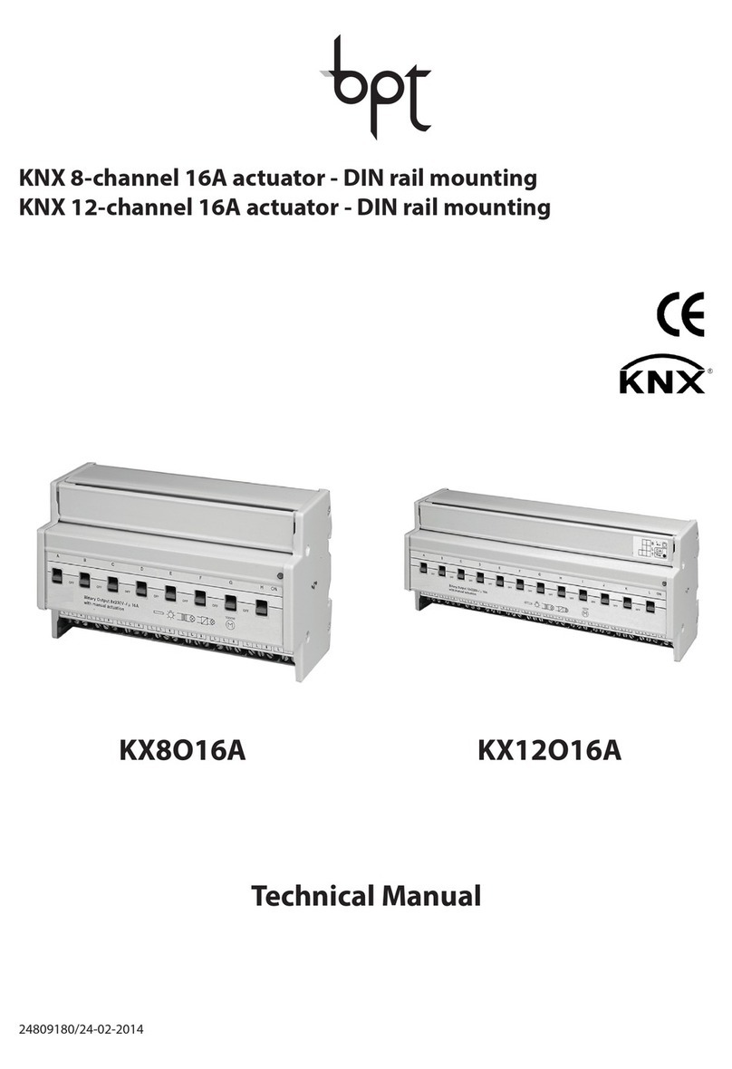 Bpt KX8O16A User manual