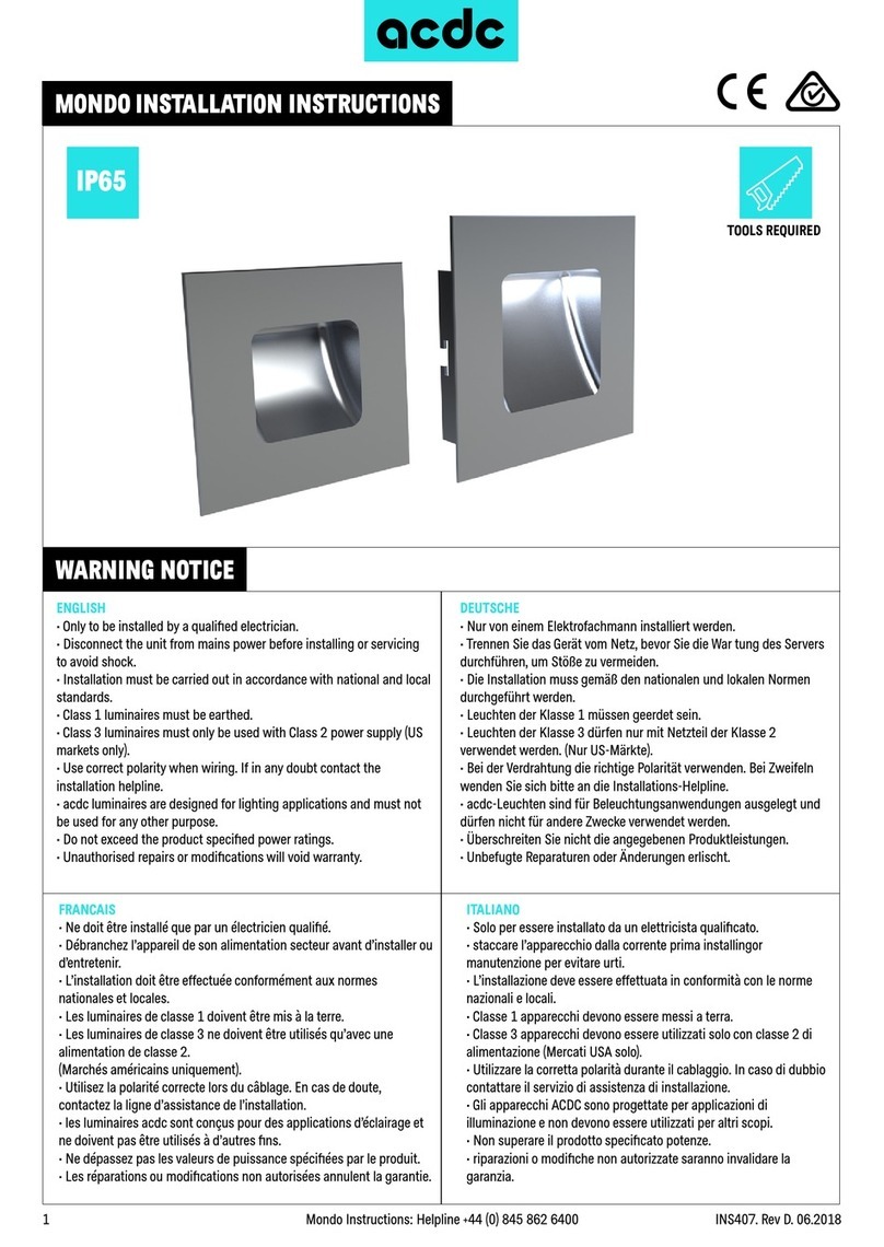 ACDC Mondo installation instructions