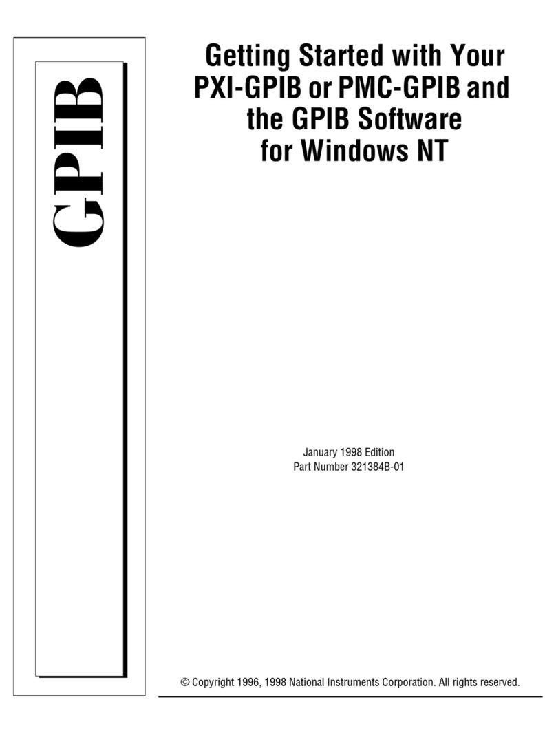 National Instruments PXI-GPIB User manual National Instruments PXI-GPIB User manual