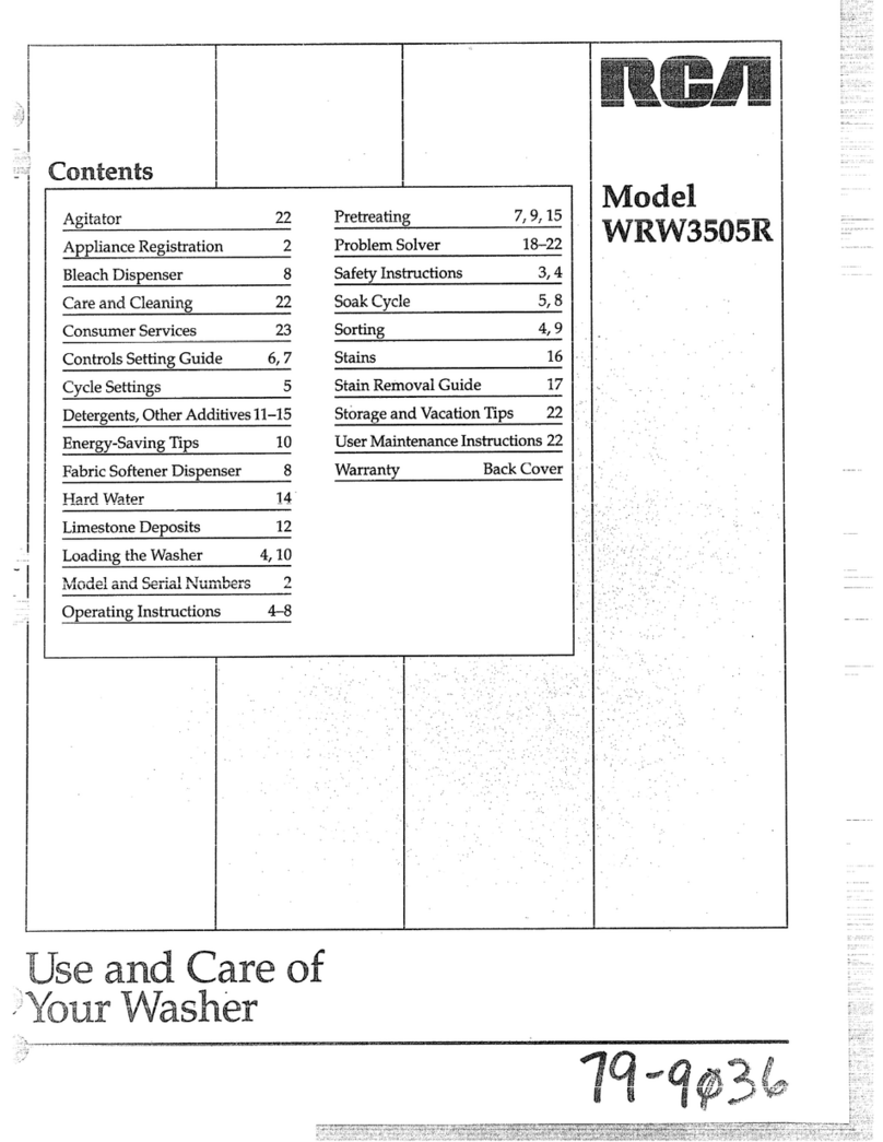 RCA WRW3505R Installation instructions