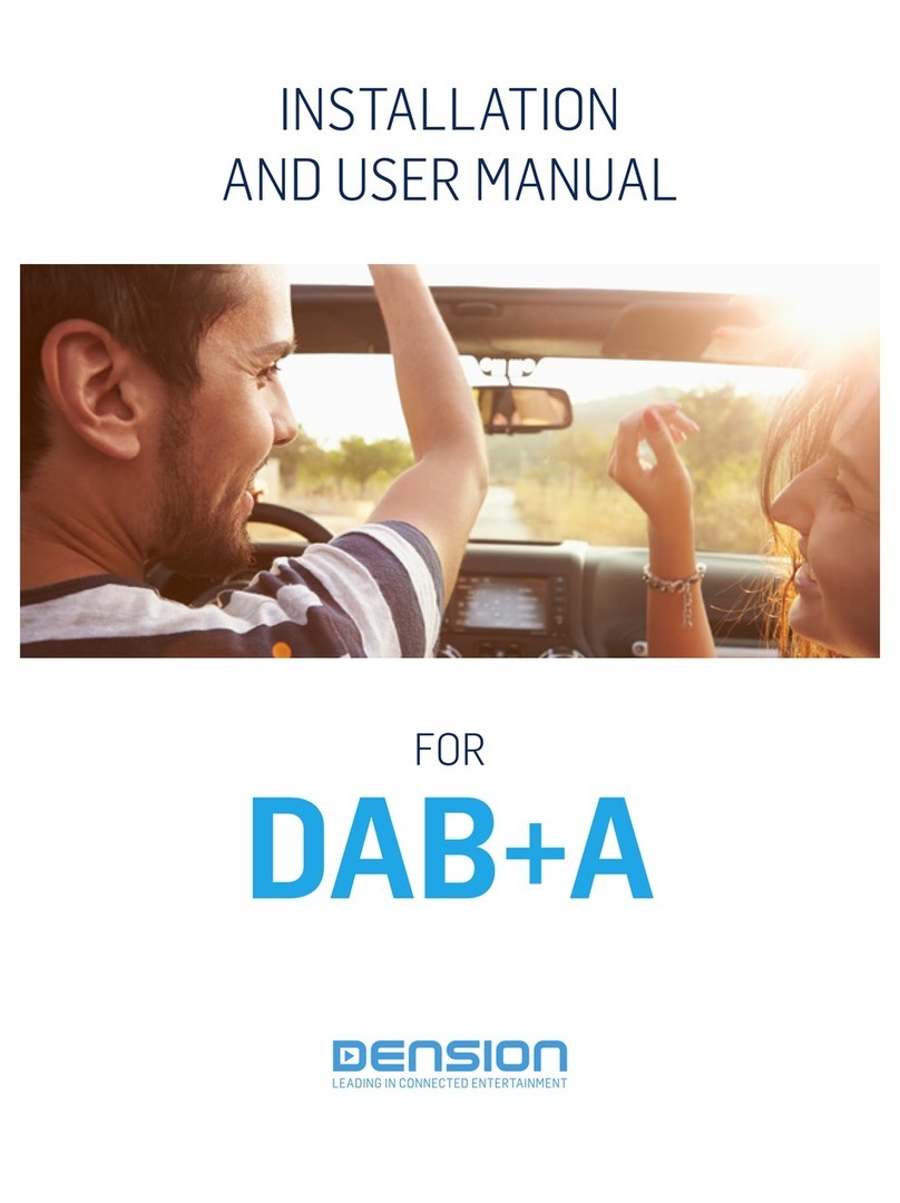 Dension DAB+A Installation and user manual