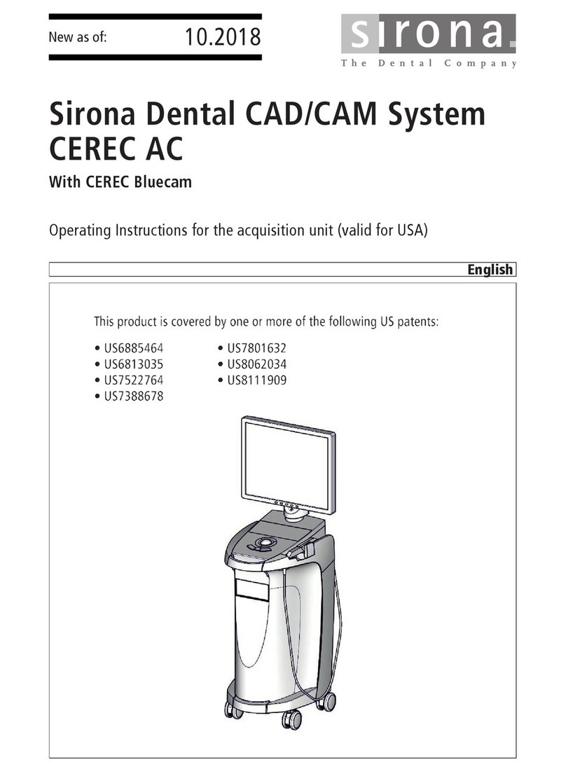 Sirona cerec ac operating instructions