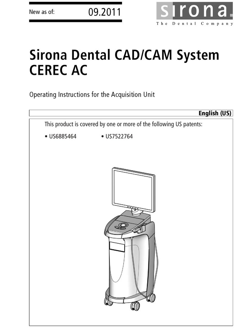 Sirona cerec ac User manual