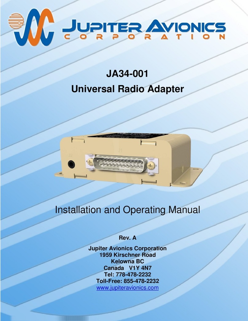 Jupiter Avionics JA34-001 User manual Jupiter Avionics JA34-001 User manual