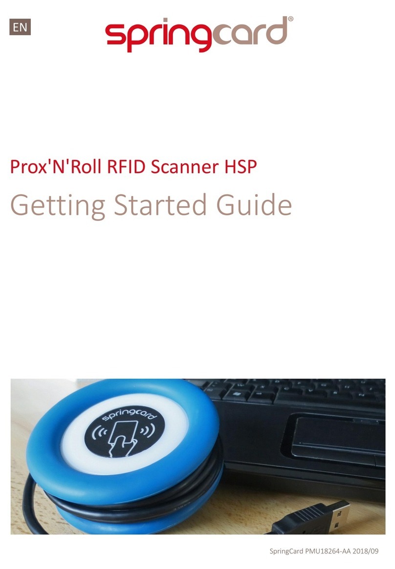 SpringCard Prox'N'Roll SC15132 User manual