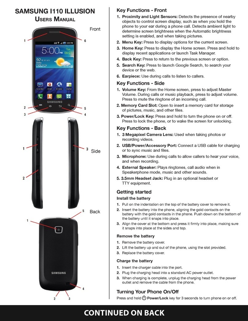 Samsung I110 ILLUSION User manual