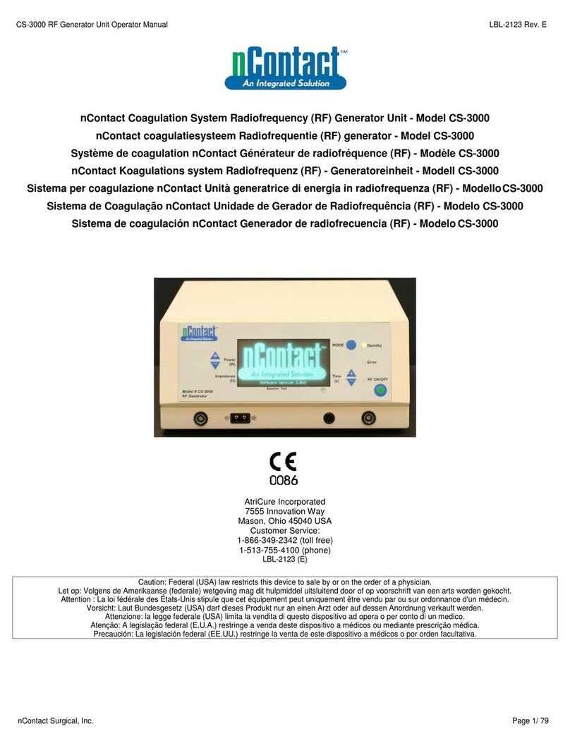 nContact CS-3000 Operator's manual