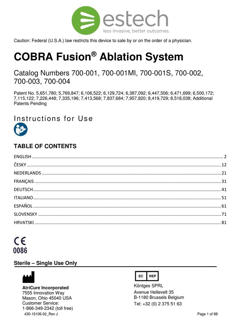 estech COBRA Fusion 700-001 Instructions for use