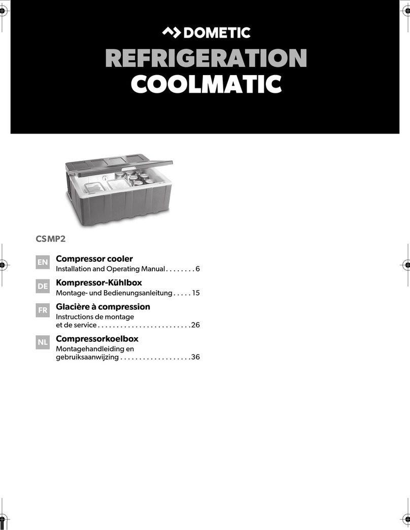 Dometic Coolmatic CSMP2 Installation and operating manual