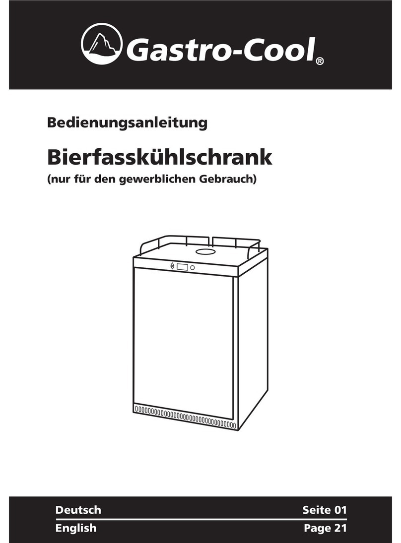 Gastro-Cool GCBK160 User manual