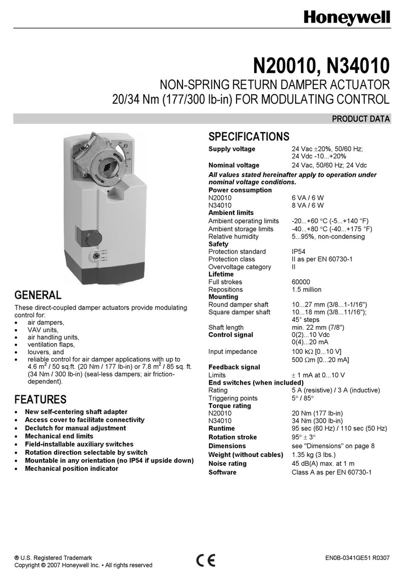 Honeywell N20010 User manual Honeywell N20010 User manual