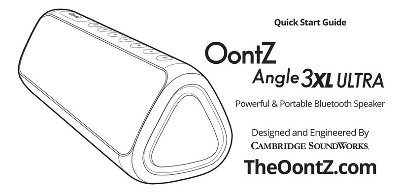 Oontz ANGLE 3XL quick start guide