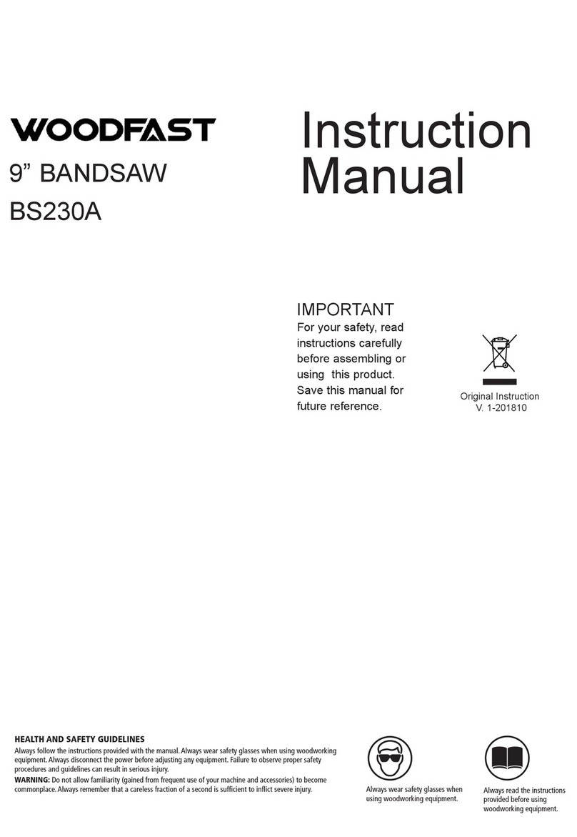 WoodFast BS230A instruction manual
