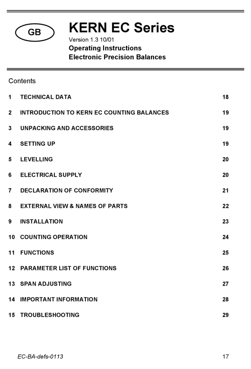 KERN EC Series User manual