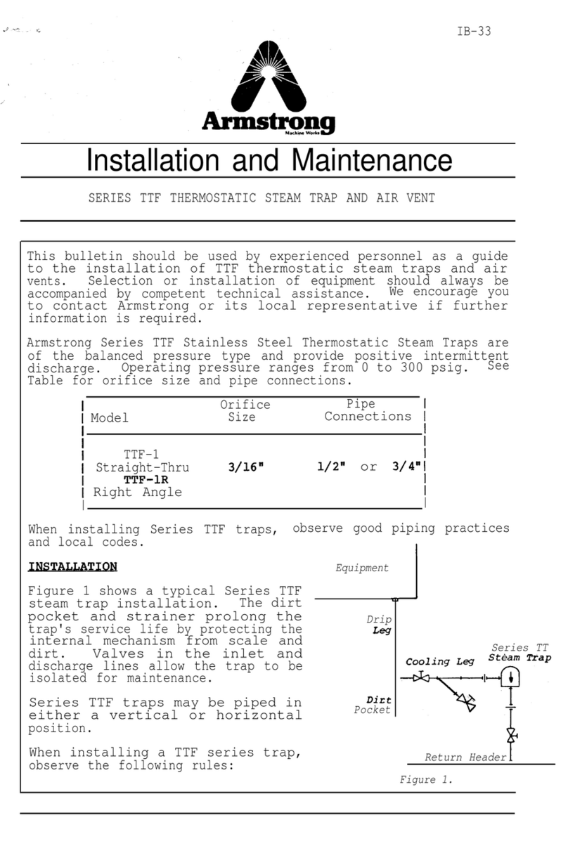 Armstrong TTF Series Installation and Maintenance
