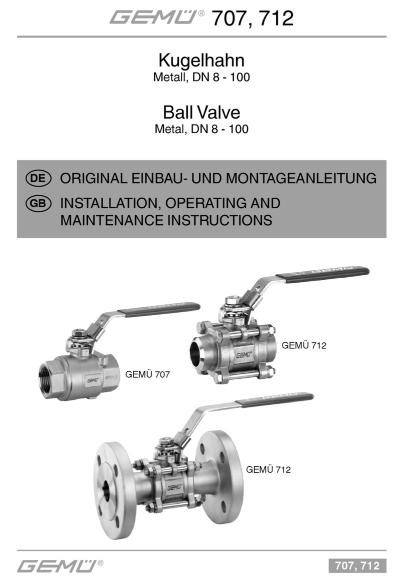 Gemu 707 Assembly instructions
