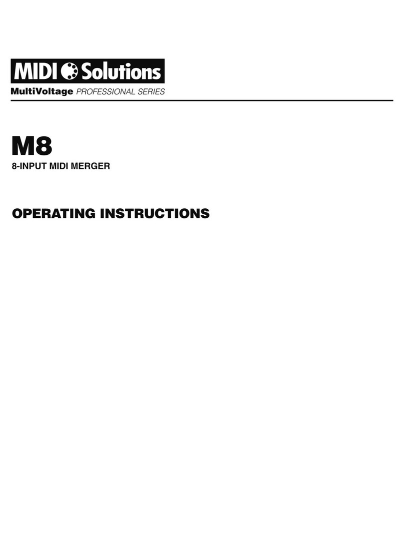 Midi Solutions M8 User manual