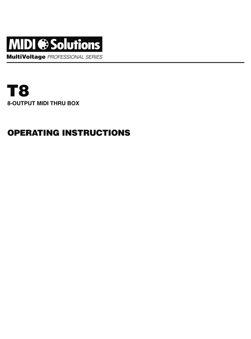 Midi Solutions MultiVoltage Professional Series operating instructions