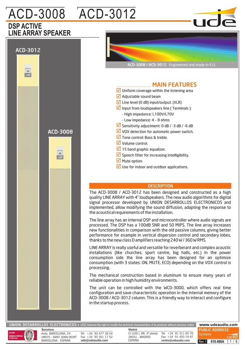 Ude ACD-3008 manual