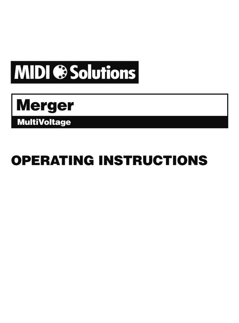 Midi Solutions MultiVoltage Merger operating instructions