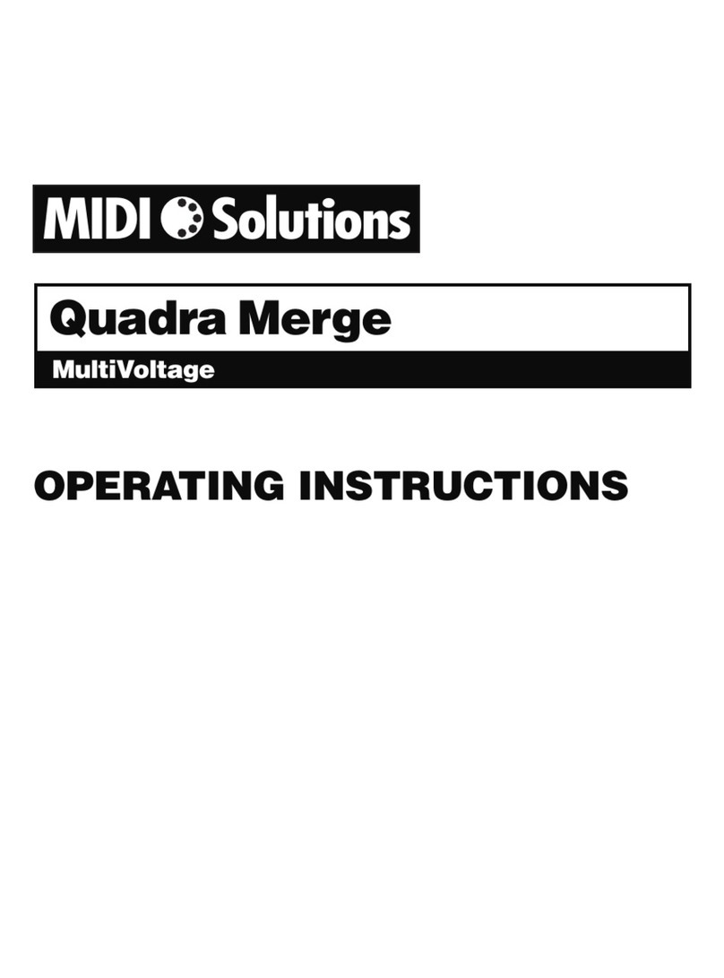 Midi Solutions MultiVoltage Quadra Merge User manual
