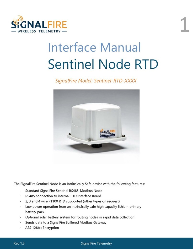SignalFire Sentinel-RTD Series Interface manual