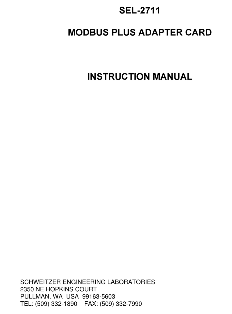 Schweitzer Engineering Laboratories SEL-2711 instruction manual