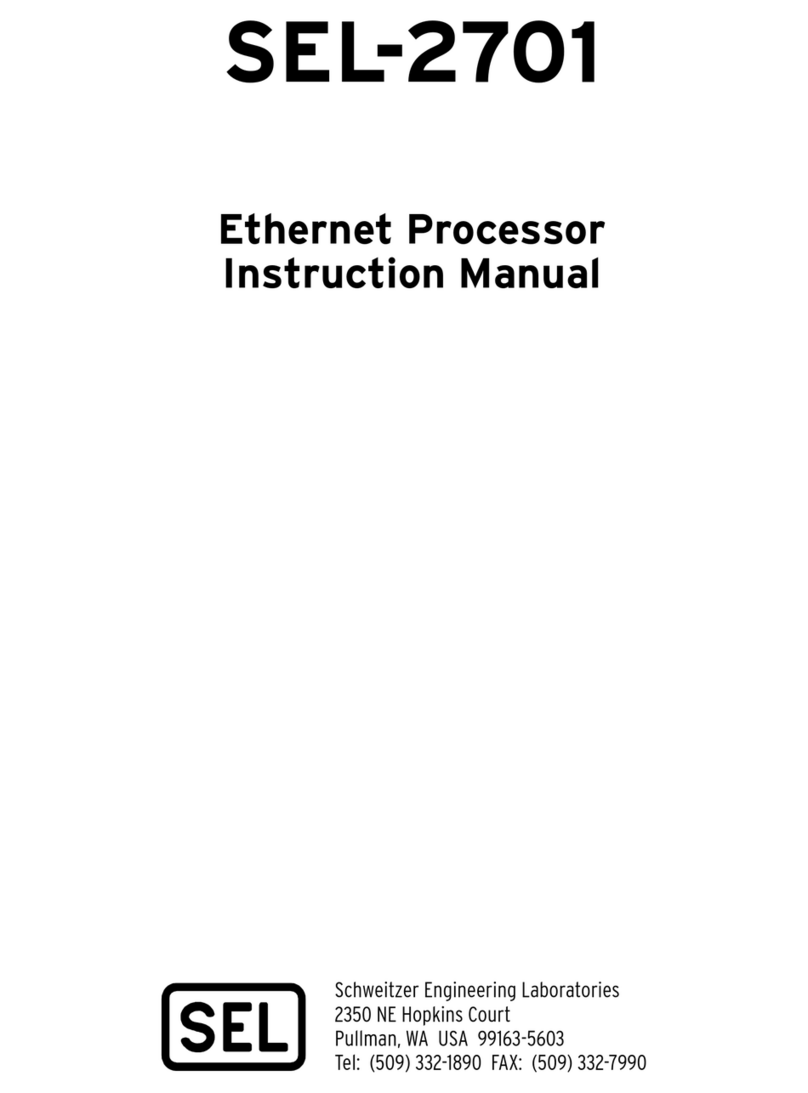Schweitzer Engineering Laboratories SEL-2701 instruction manual