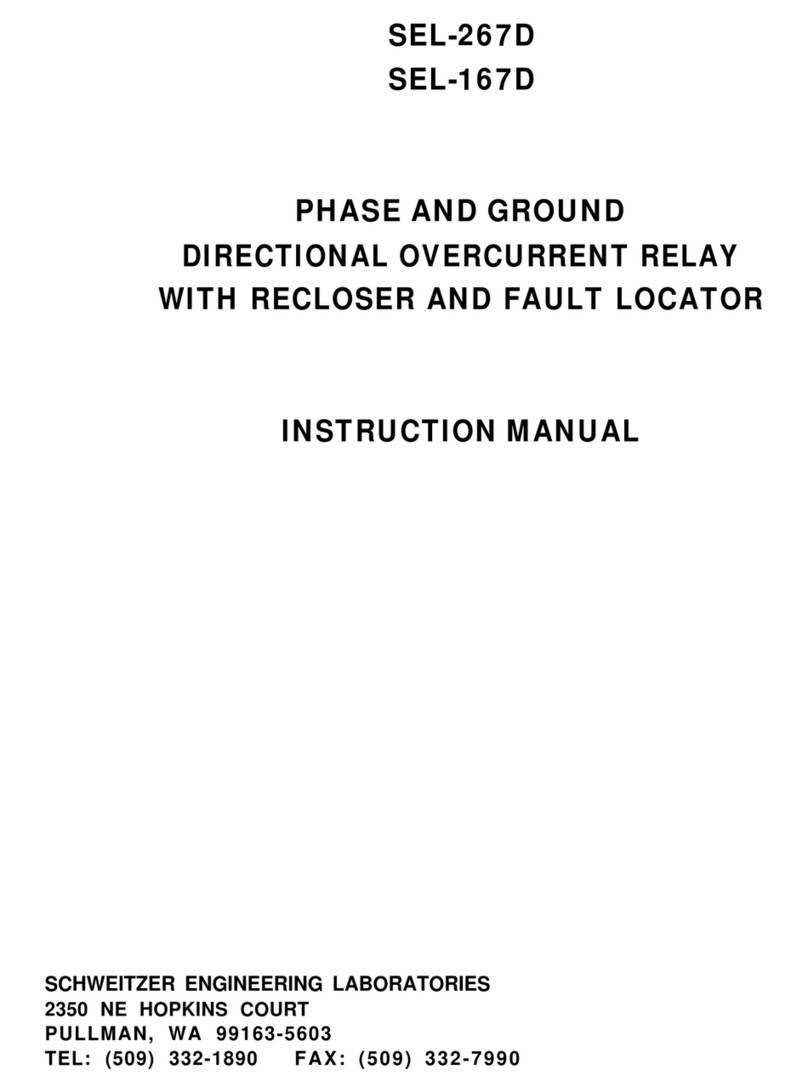 Schweitzer Engineering Laboratories SEL-267D instruction manual