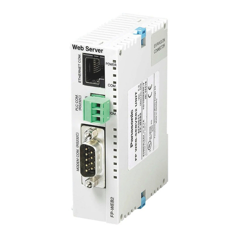 Panasonic FP Web-Server2 User manual Panasonic FP Web-Server2 User manual