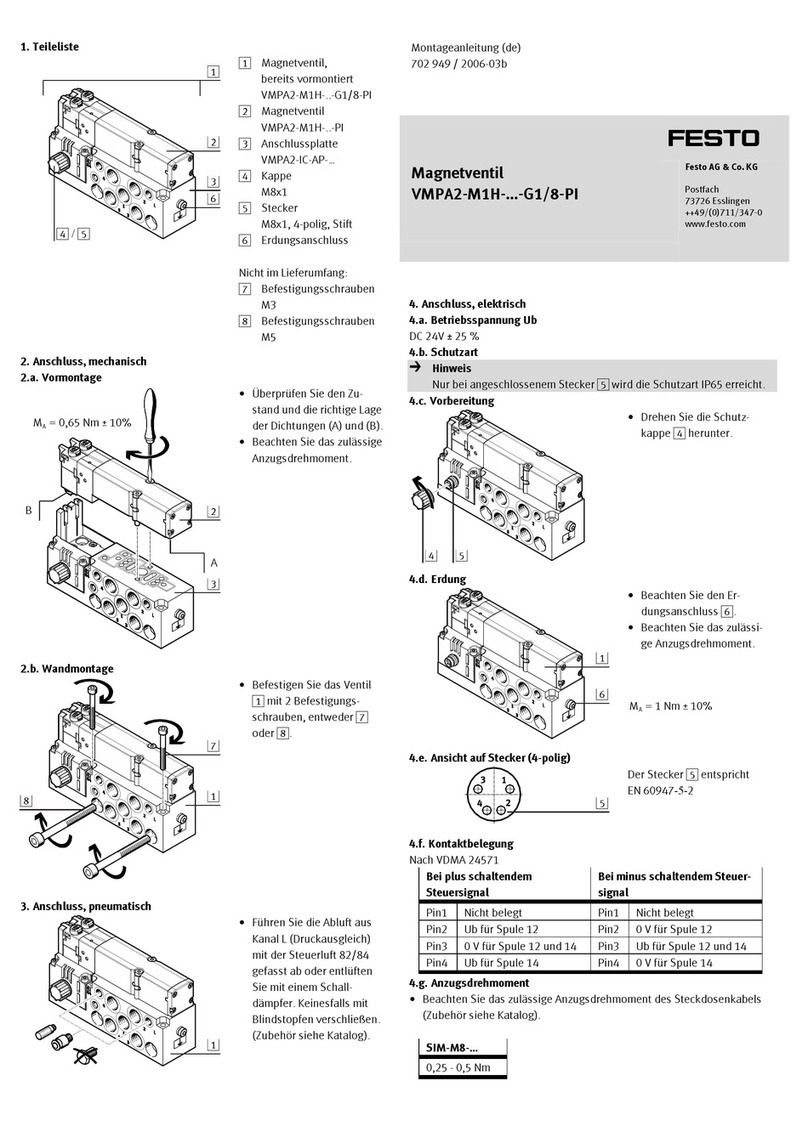 Festo VMPA2-M1H-...-G1 Series Assembly instructions Festo VMPA2-M1H-...-G1 Series Assembly instructions