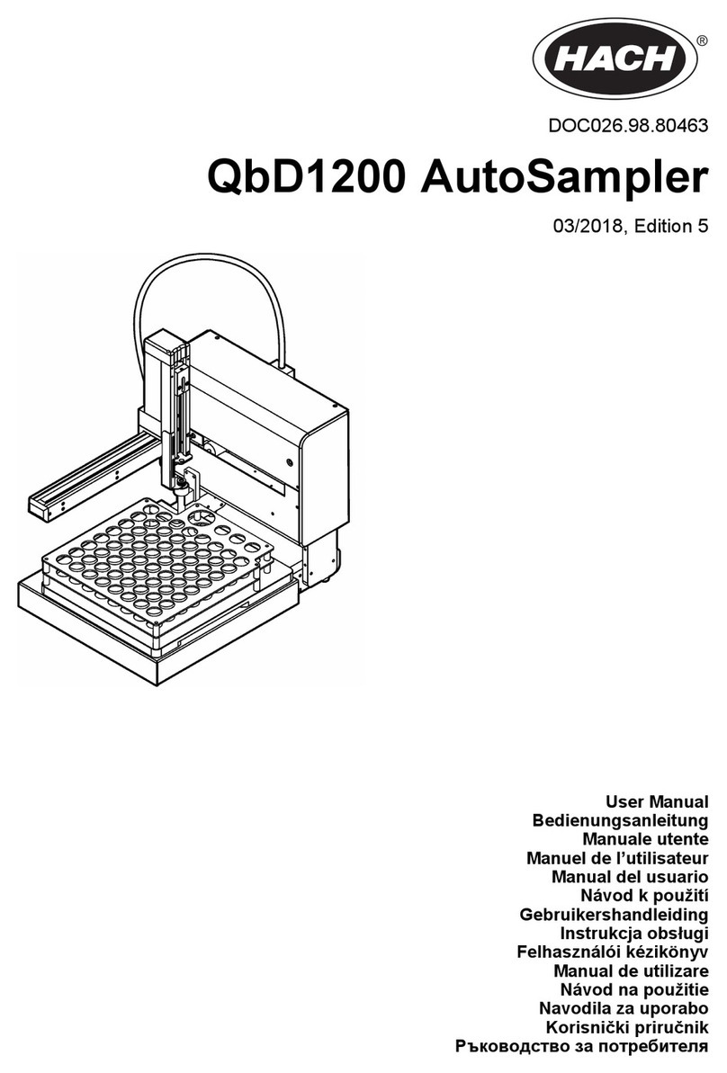 Hach QbD1200 AutoSampler user manual
