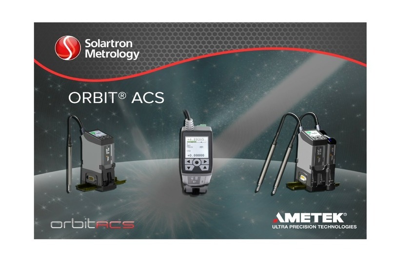 Solartron Metrology AMETEK ORBIT ACS SI100 manual Solartron Metrology AMETEK ORBIT ACS SI100 manual