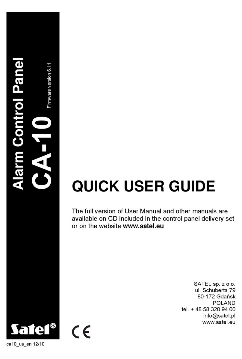 Satel CA-10 Quick user guide