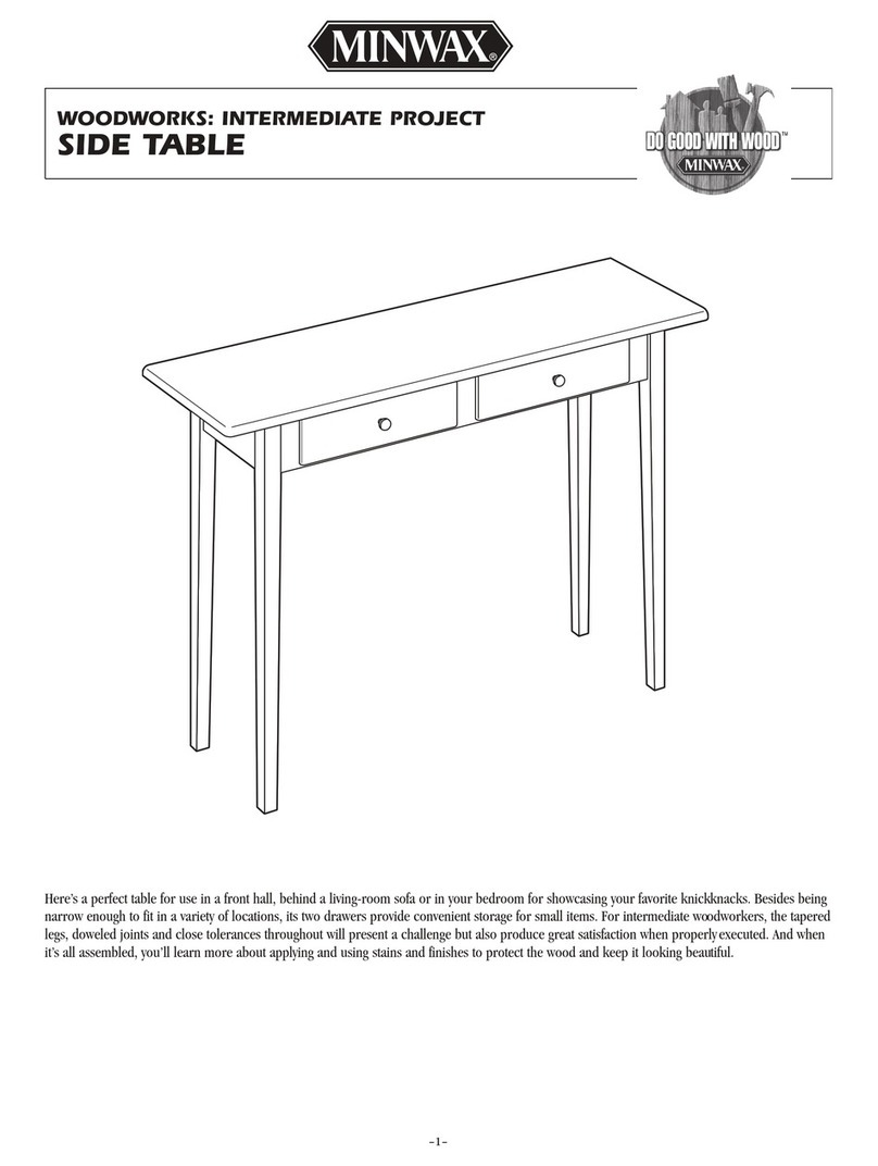 Minwax WOODWORKS: INTERMEDIATE PROJECT SIDE TABLE instructions