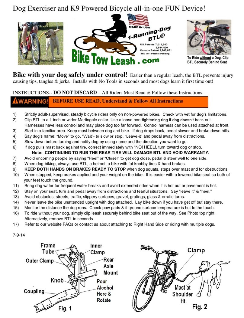 Bike Tow Leash 1-Running-Dog BTL manual