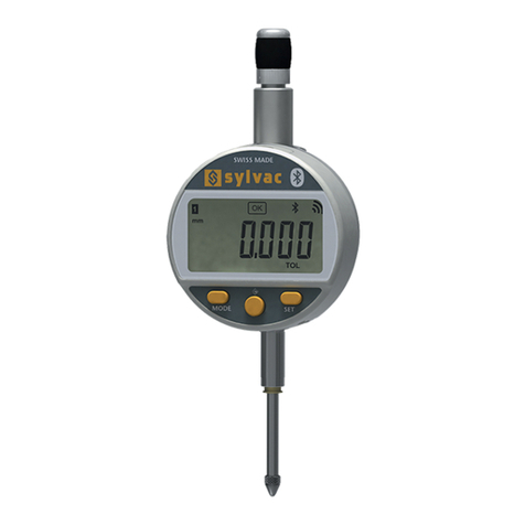 Sylvac S_Dial WORK ANALOG Smart User manual