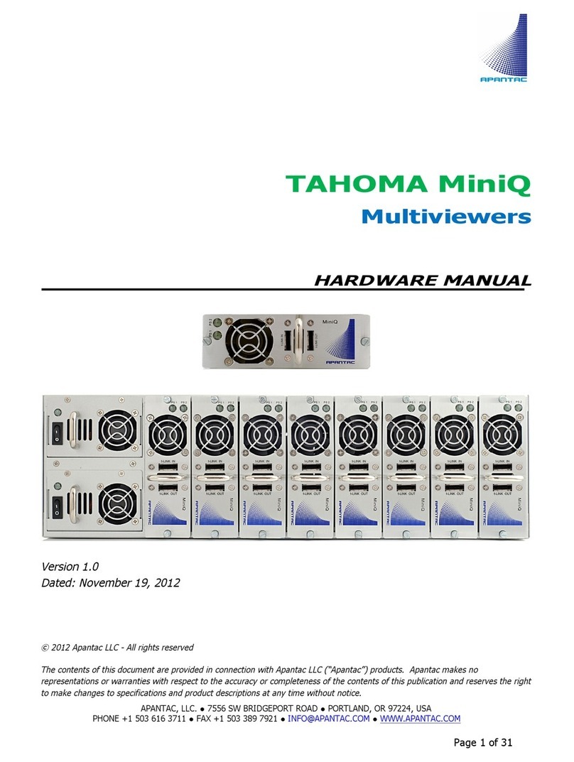 Apantac TAHOMA MiniQ User manual