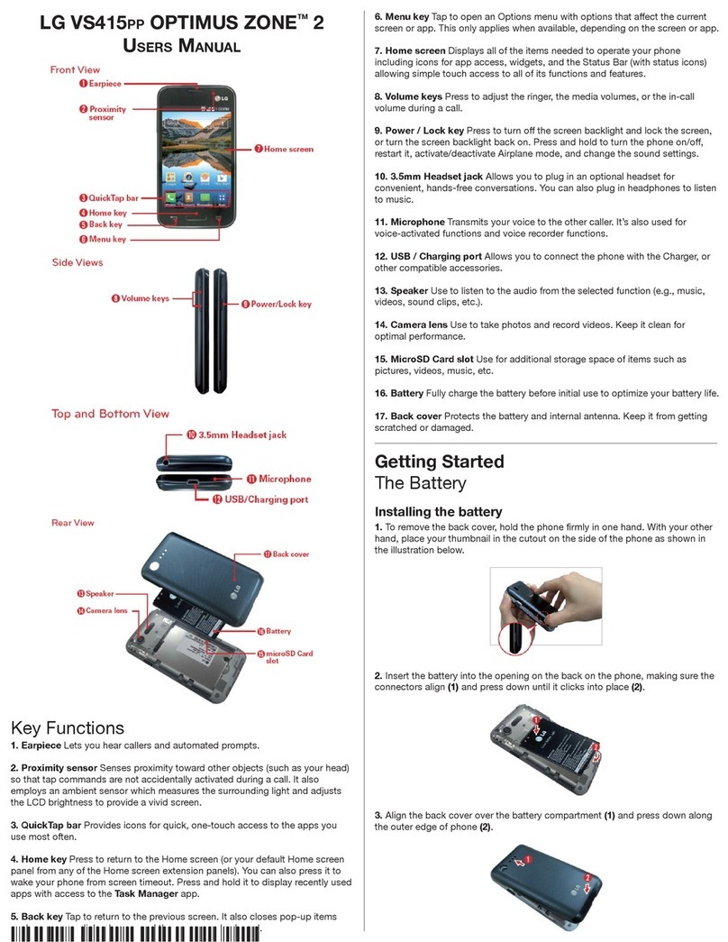 LG Optimus Zone 2 VS415PP User manual