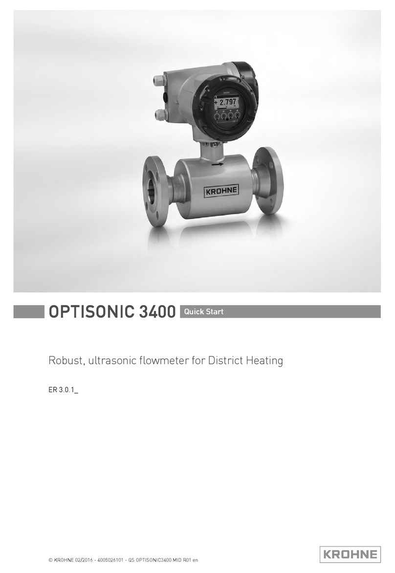 KROHNE OPTISONIC 3400 quick start KROHNE OPTISONIC 3400 quick start