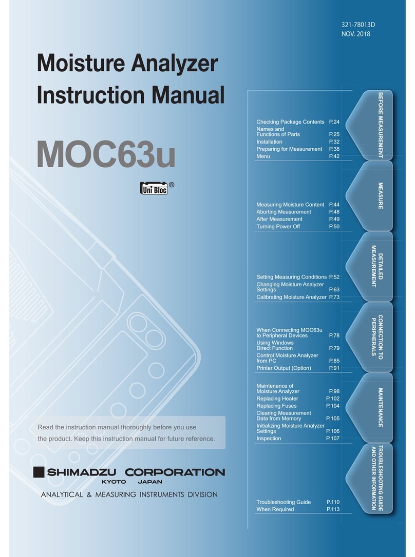 Shimadzu MOC63u User manual