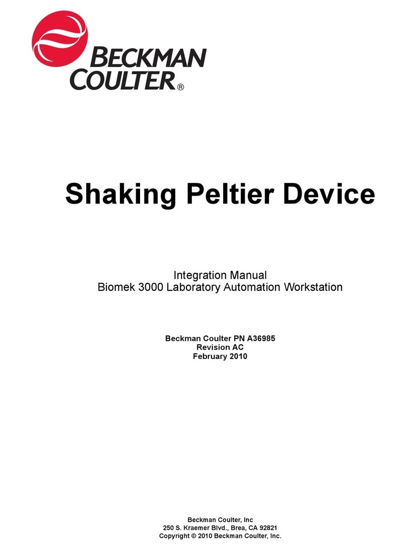 Beckman Biomek 3000 Integration manual
